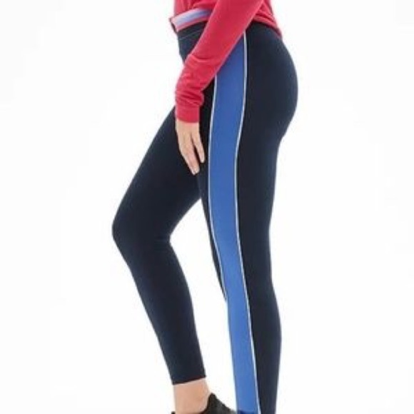 GapFit Stripe Color block Leggings - Picture 3 of 7